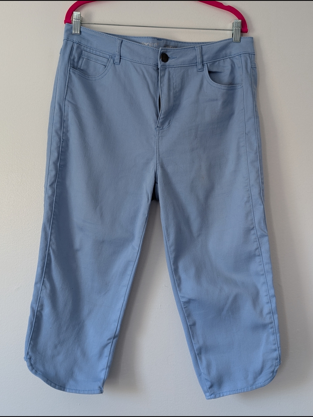 Avenue Women's  Light Blue Capri Pants